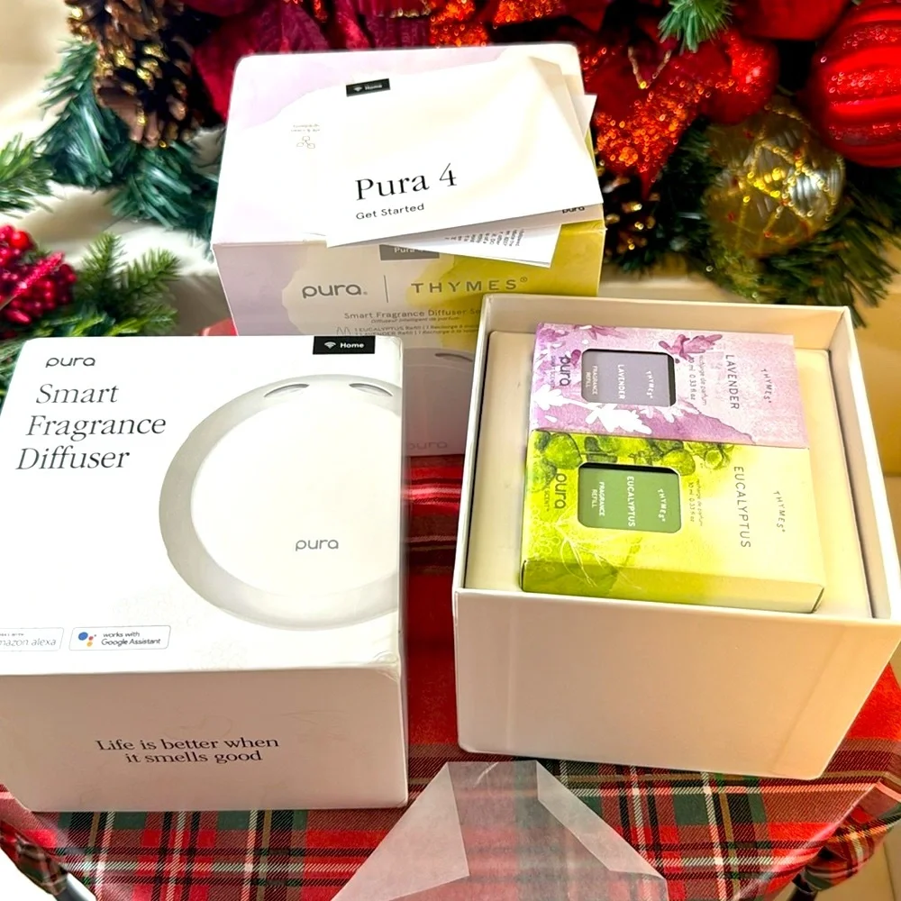 🔥💥Thymes Eucalyptus & Lavender Pura 4 Smart Fragrance Diffuser Kit